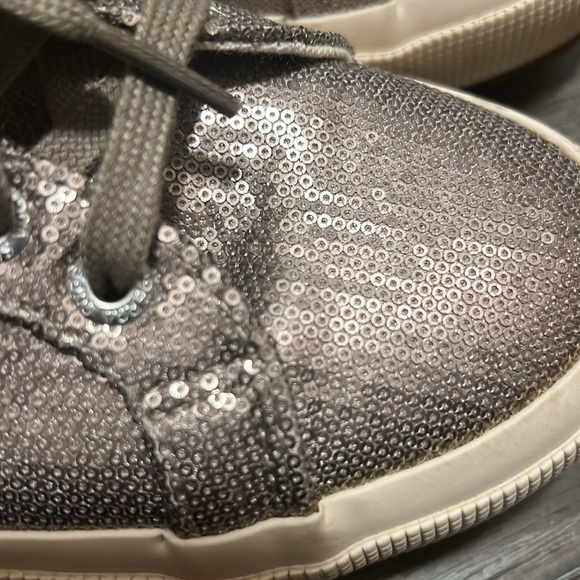 Superga metallic bronze sequin sneakers gymshoes 7.5 - Picture 4 of 7